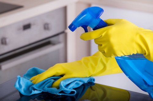 Deep cleaning a lounge sofa in a Lambeth property
