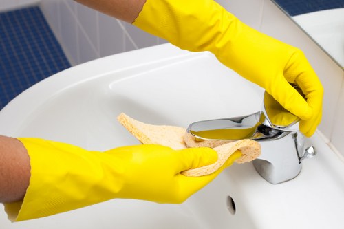 Local deep cleaning team working in a Lambeth flat with access and layout considerations